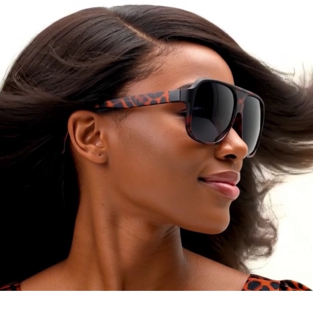 Tortoise Sunglasses Luxury‎ Style UV400 Protection Fashion Shades Gafas Mujeres